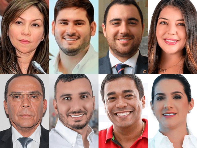 Los principales candidatos a la Cámara por Bolívar