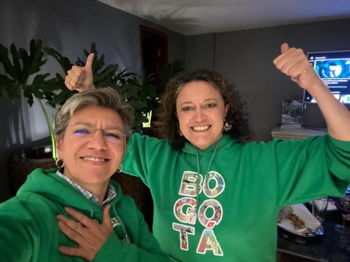 Foto: Claudia López y Angélica Lozano. Tomado de Instagram de la senadora Lozano.