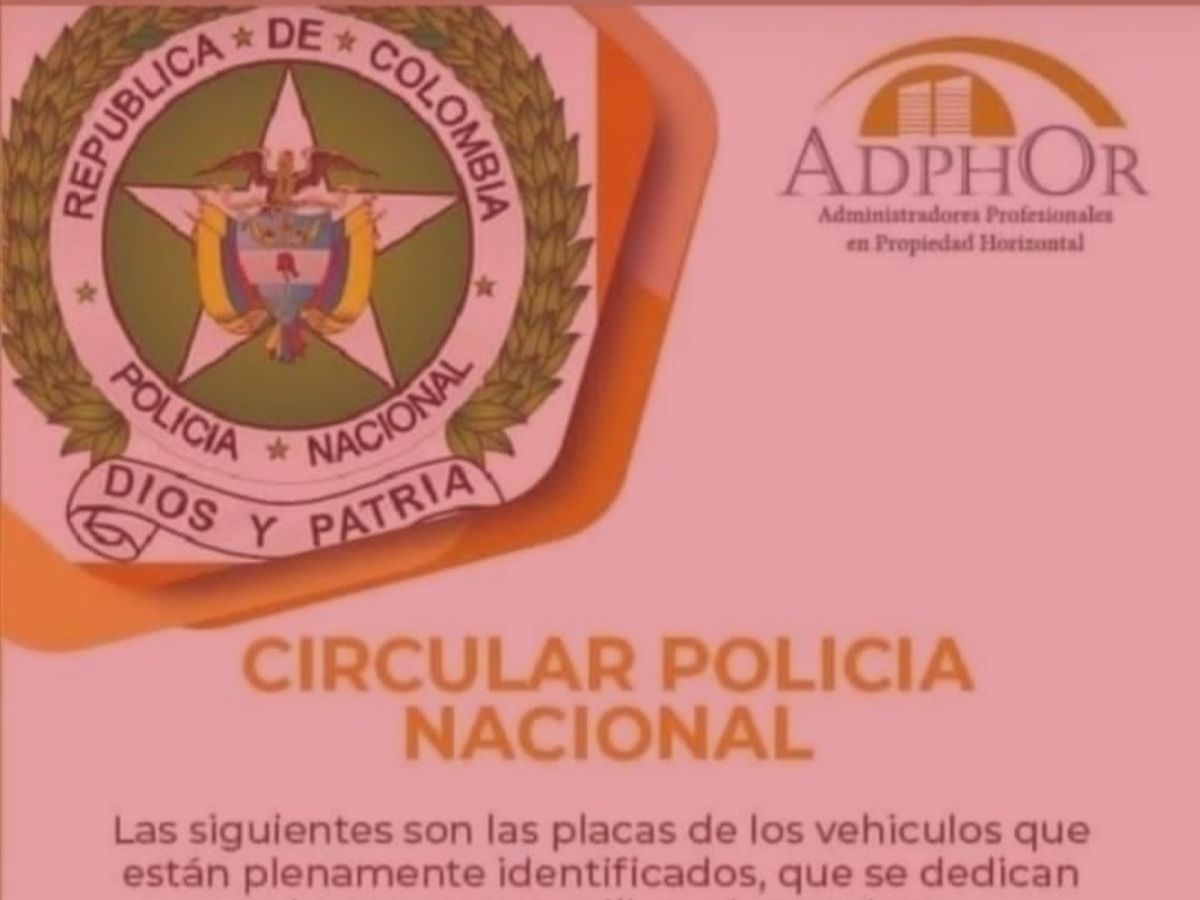 Falsa circular de la Policía Nacional sobre supuestos carros que se dedican al paseo millonario