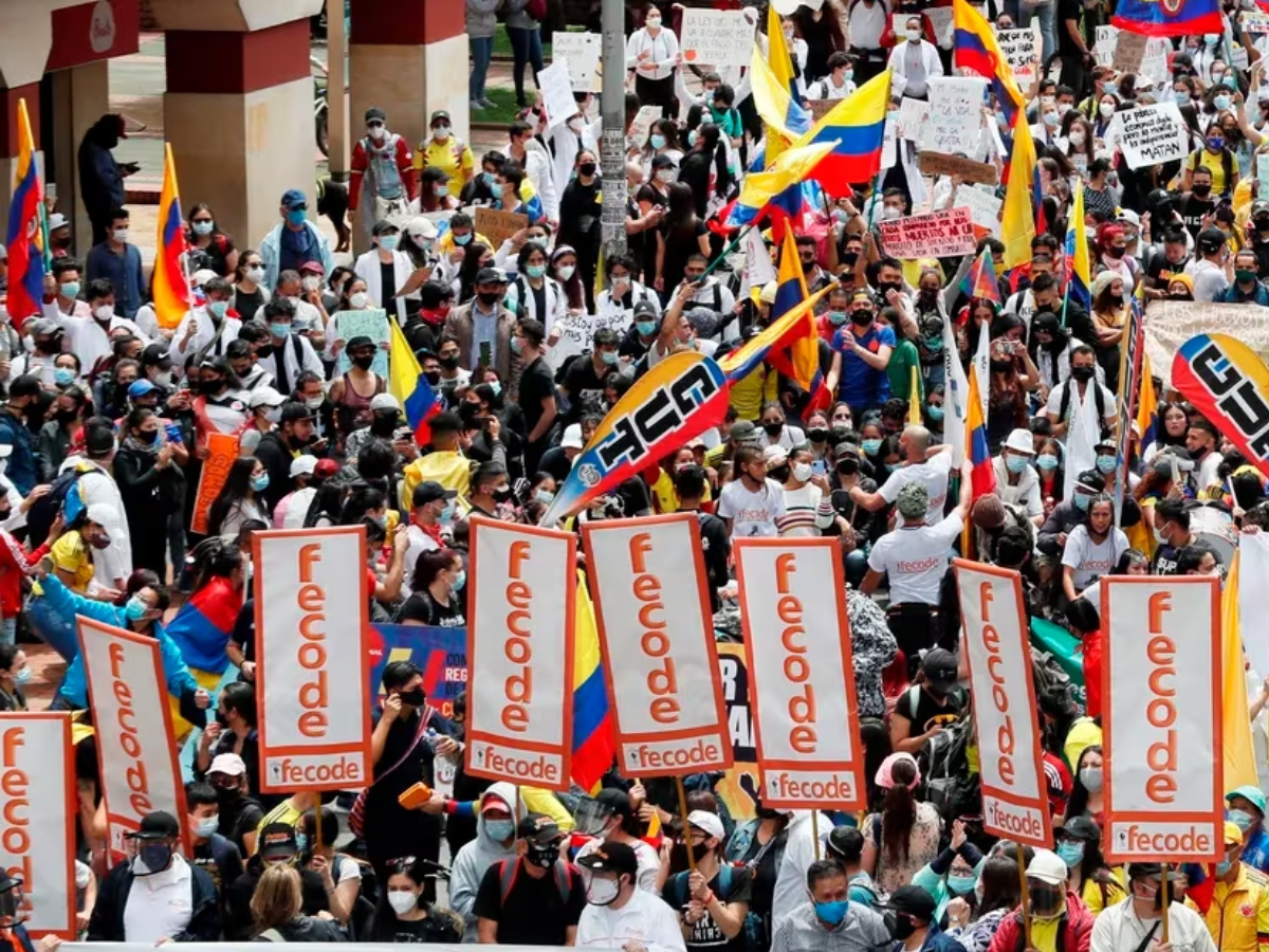 Marchas de apoyo al gobierno Petro.
