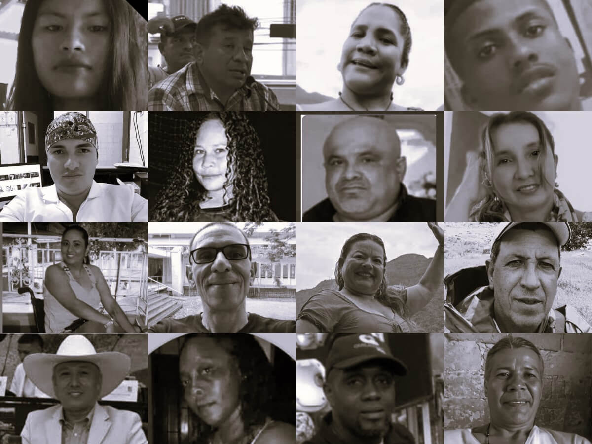 Líderes sociales asesinados durante el 2024