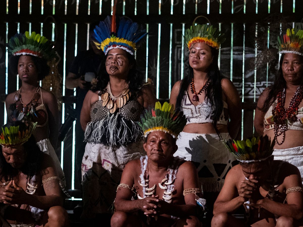 Comunidad Indigena en Leticia. Foto: Ministerio de Ambiente