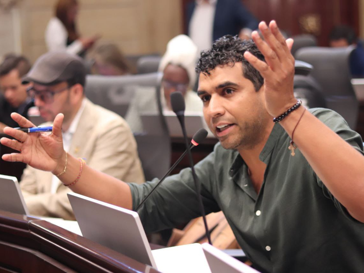 David Racero, representante a la Cámara de Bogotá por el Pacto Histórico.