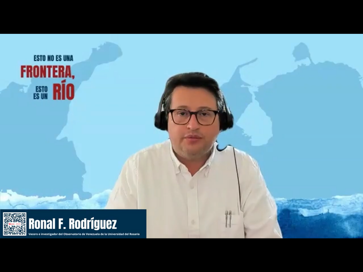 Ronal F. Rodríguez en "Esto no es una frontera, esto es un río".