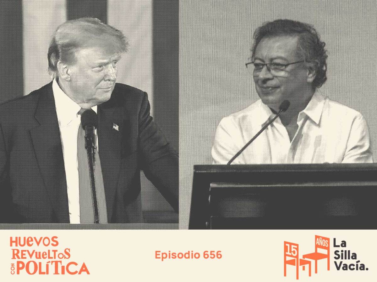 Gustavo Petro, presidente de Colmbia, y Donald Trump, presidente electo de Estados Unidos,